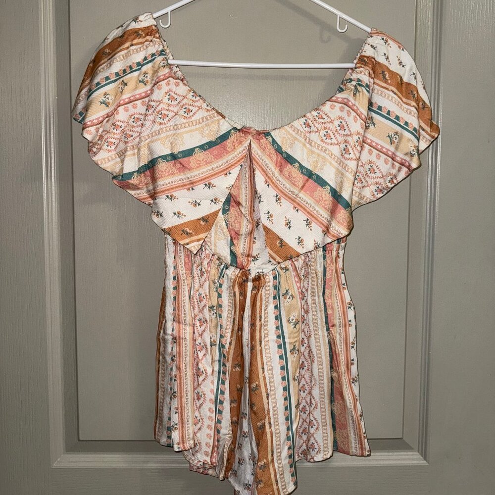 Women's Floral Pattern Romper